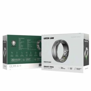Green Lion Smart Health Tracker Ring Size 9 - Black