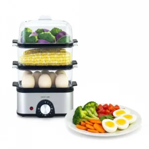 Green Lion 3-Tier Egg Cooker 500W - Gray