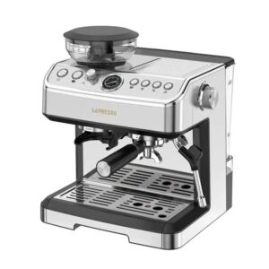 LePresso 2380W Espresso Maker 20-Bar Chinese Pump 2.8L Dual Boiler 58mm Grinder - Silver