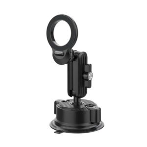 Porodo 360° Adjustable MagSafe Car Mount with Suction - Black