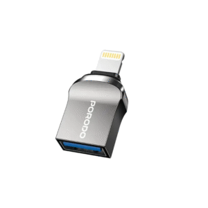 Porodo  USB A to Lightning Adapter 0.12M Cable  - Black