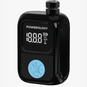 Powerology 48W Bicycles & Bikes Fast Tire Inflator 150 PSI 600mAh - Black