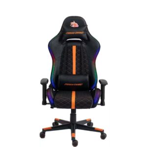 Porodo Gaming Ergonomic RGB Gaming Chair With Molded Foam Seat & 2D Armrest - Black/