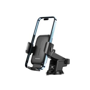 Porodo Universal Phone Stand Adjustable Clamp Car Phone - Black