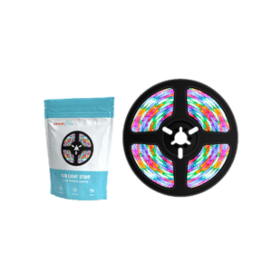 Porodo Blue 16.4 Ft Sound Reactive RGB Strip Light with 44 Key Remote