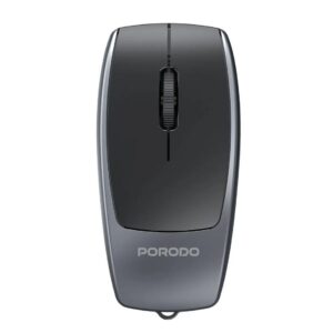Porodo Bluetooth Mouse with Card Reader+Type-C Charging - Black