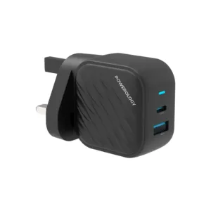 Powerology PD45W A+C Port Wall Charger UK Plug - Black