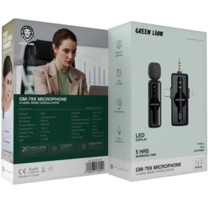 Green Lion GM-79X Microphone 3 In1 - Black