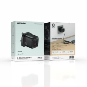 Green Lion Wall Charger PD+QC signal channel 35W - Black