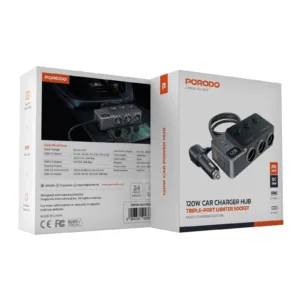 Porodo car charger Bluetooth version: V5.4 Music format: MP3/WMA light: 7 colors - Da