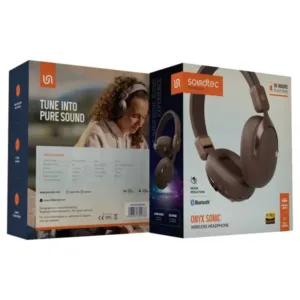 Porodo Soundtec Smart Wireless Headphone BT 5.3 with Micro SD Support - Brown