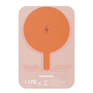 Porodo Magsafe Power Bank 5000mAh Mirror + Dynamic Light Modes - Pink