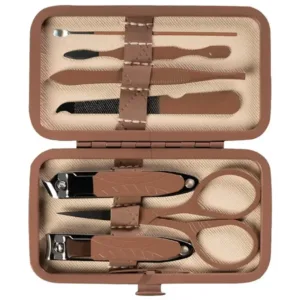 Green Lion 7 Piece Manicure set - Kakhi