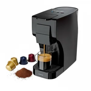 Lepresso 3 In 1 Capsule Coffee Maker with 220V-240V/50-60Hz+VDE Plug -Black
