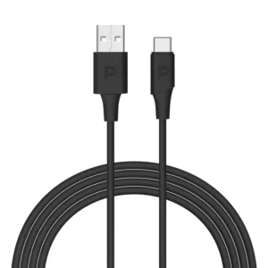 Powerology USB-A to USB-C TPE Jacket Over-Molded Cable 1.2 Meter - Black