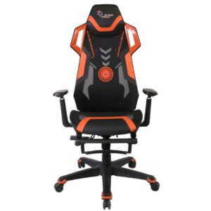 Porodo Gaming Ergonomic Gaming Chair With Molded Foam Seat, 3D Armrest And Footrest -