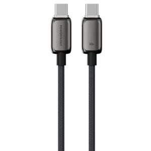 Powerology Zinco Series USB-C To USB-C - Dark Gray