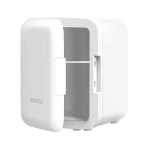 Porodo Lifestyle Echochill 4L Mini Cooling Fridge For Home, Office and Travel- White