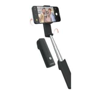 Porodo Lifestyle Ultra-Compact Bluetooth Selfie Stick - Black