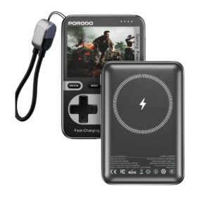 Porodo Gaming Arcadevolt 10000mAh MagSafe POWERBANK -  Black