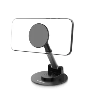Porodo Magnetic Phone Holder Adjustable Telescopic Rod - Black