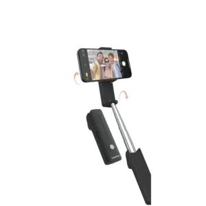 Porodo Lifestyle Ultra-Compact Bluetooth Selfie Stick - Black