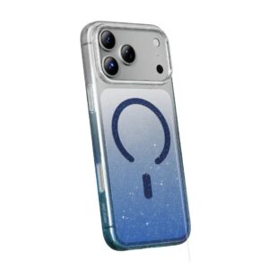 Green Lion Glitter Magsafe Case For iPhone 17 Pro Max- Blue