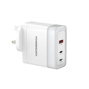 Powerology 3-Port Fast Charging Adapter - White