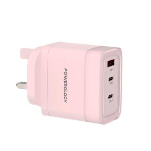 Powerology Lunex Series Fast Charging Adapter - Pink