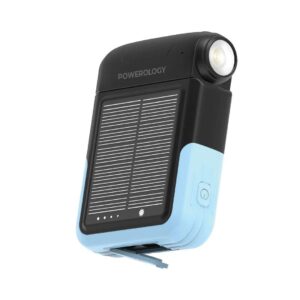 Powerology Solar POWER BANK 10000mAh - Black