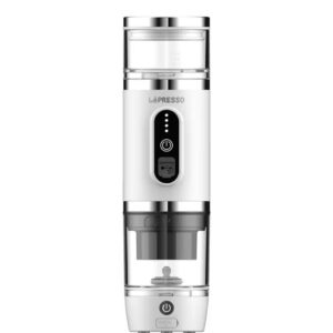 LePresso Portabrew 4 In 1 Portable Coffee Machine With Milk Frother - White
