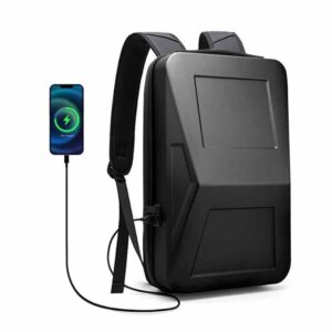 BANGE Anti Theft Hard Shell Laptop Backpack 20L-27L Expandable – Black