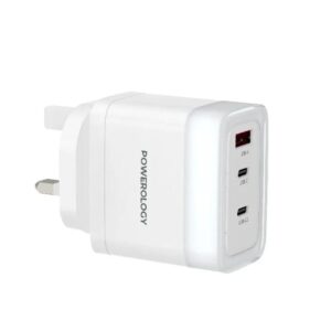 Powerology Lunex Series Fast Charging Adapter - White