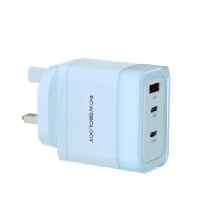 Powerology Lunex Series Fast Charging Adapter - Blue