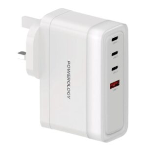 Powerology 4-Port Fast Charging Adapter - White