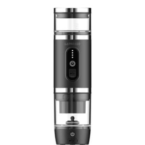 LePresso Portabrew 4 In 1 Portable Coffee Machine With Milk Frother - Black