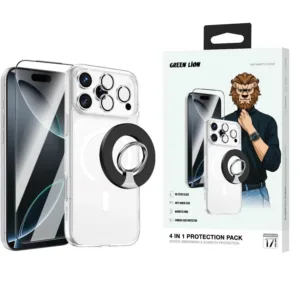Green Lion 4 in 1 Protection Pack For iPhone 17 Pro Max - Clear