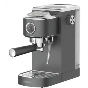 LePresso Caffè Virtuoso 20 Bar Espresso Maker with Frother and Pressure Gauge -