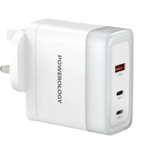 Powerology 3-Port Fast Charging Adapter - White