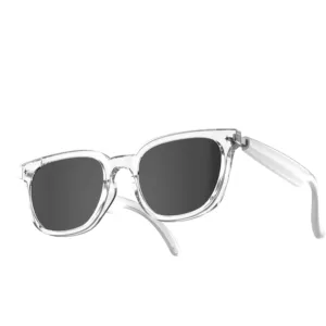 Powerology Lifestyle BT Sunglass with Touch Control+ Dark Glass Lens - Transparent