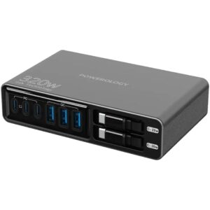 Powerology Univo Charging Station GaN 320W - Black