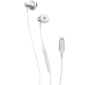 Powerology MFi Stereo Lightning Wired Earphones - White