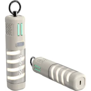 PORODO 5000mAh POWERBANK WITH FLASHLIGHT -KHAKI