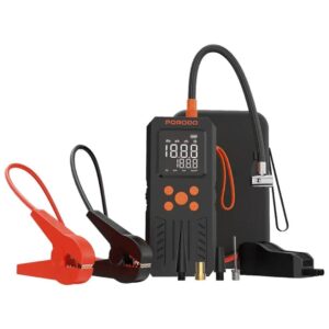 Porodo Tyre Inflator with Jump Starter 15kmah - Black