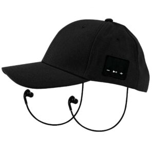 Porodo Soundtec Music Hat and BT Earbud 2 in 1 - Black