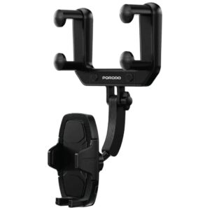 Porodo Rearview Mirror Bracket Phone Holder-Black