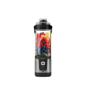 Powerology 120W Dual-blade Portable Blender With USB Type C +Led Light -Black