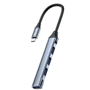 Green Lion 4 IN 1 USB-C Hub - Docking Station Adapter - Black