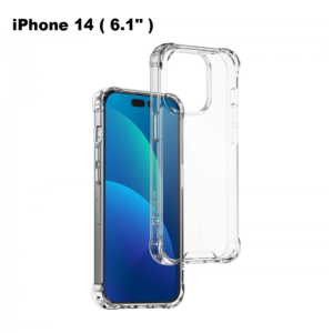 Green Rocky Series 360° Anti-Shock Case for iPhone 14 ( 6.1" ) - Clear