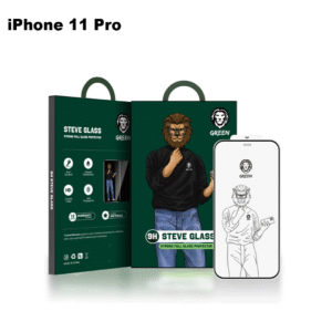 Green 9H Steve Glass Strong Full Screen Protector for iPhone 11 Pro - Clear